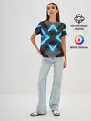 Женская базовая футболка / НЕОНОВЫЕ СТРЕЛКИ 3D