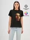 Женская базовая футболка / Bob Marley Art