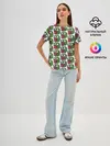 Женская базовая футболка / Poggers Pattern