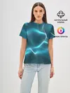 Женская базовая футболка / Neon lines
