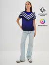 Женская базовая футболка / Sport blue style