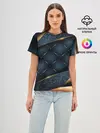 Женская базовая футболка / 3D VIP GOLD CORNERS