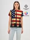 Женская базовая футболка / USA URBAN