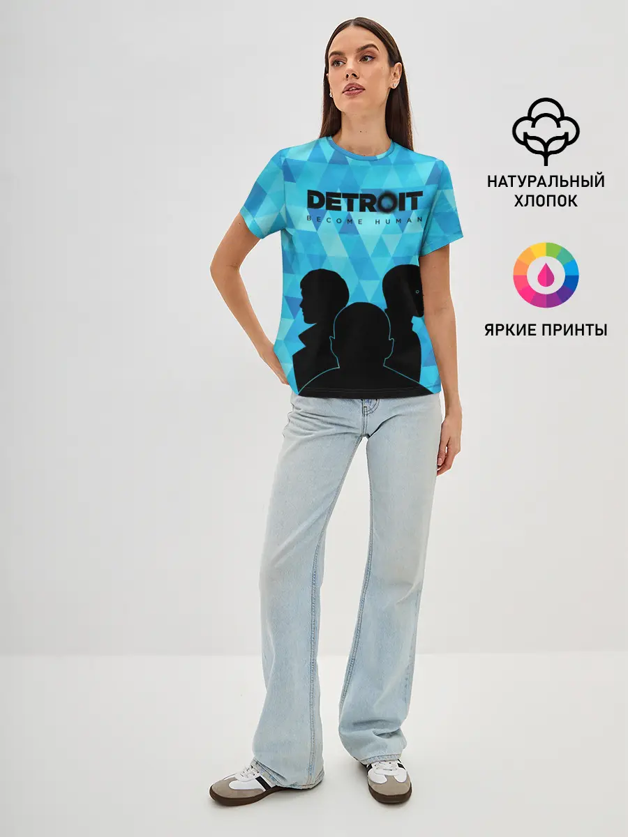 Женская базовая футболка / Detroit: Become Human.