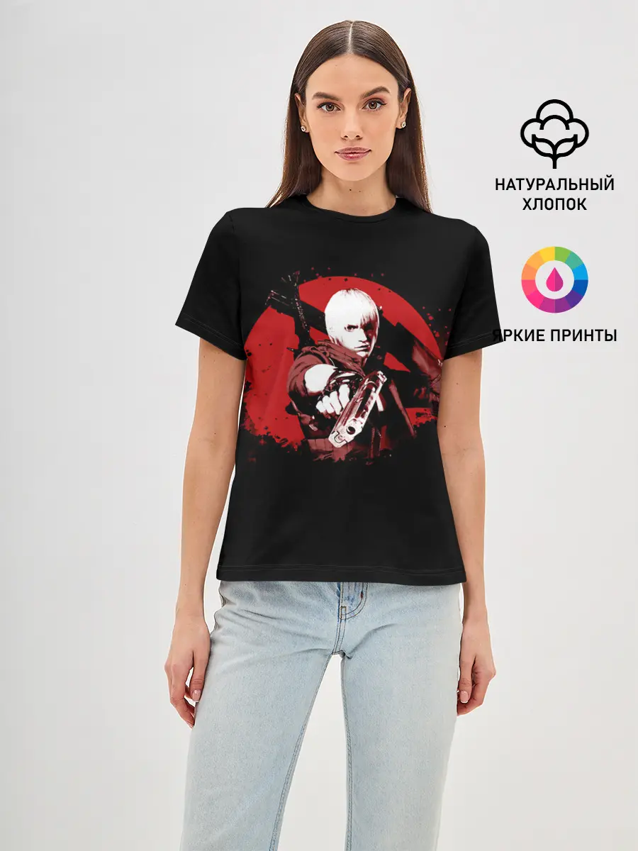 Женская базовая футболка / Кровавый Данте