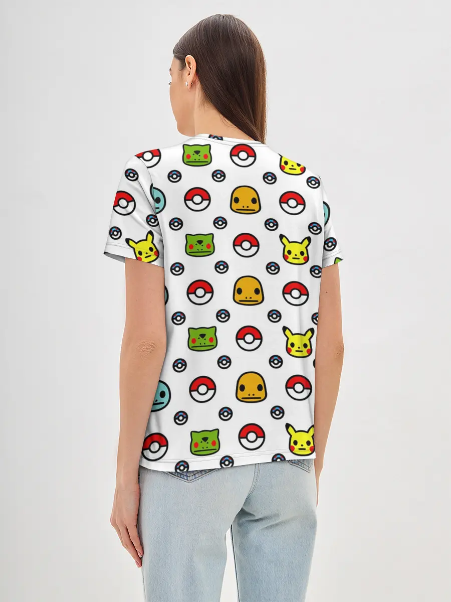 Женская базовая футболка / POKEMON / ПОКЕМОНЫ