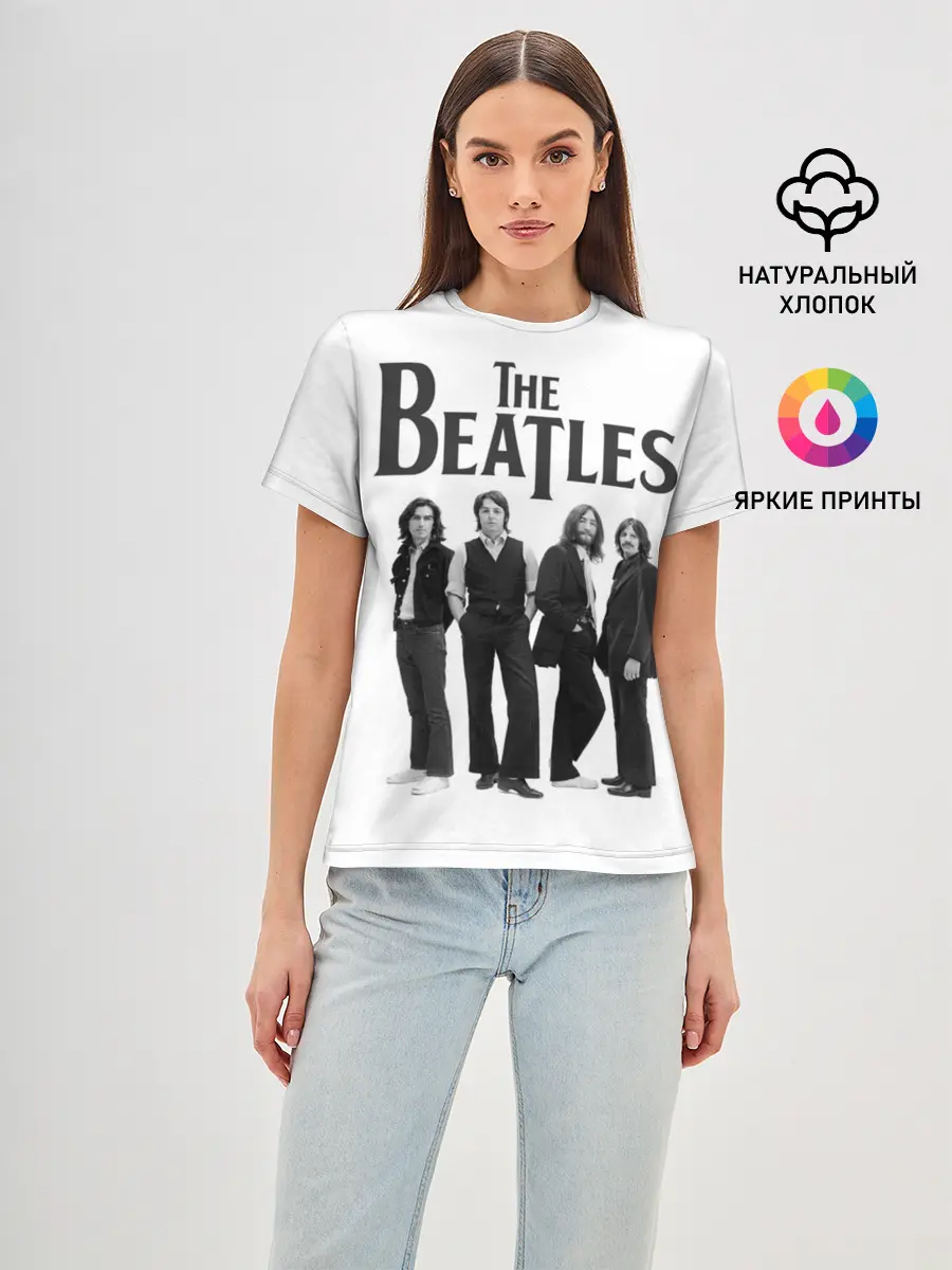 Женская базовая футболка / The Beatles
