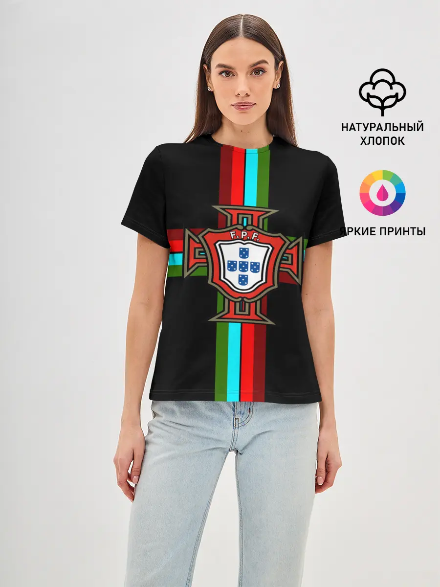 Женская базовая футболка / Сборная Португалии