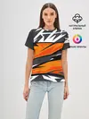 Женская базовая футболка / corner camouflage