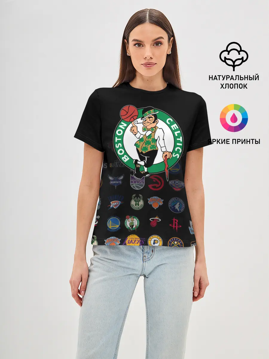 Женская базовая футболка / Boston Celtics