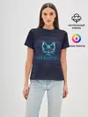 Женская базовая футболка / Bad cat
