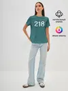Женская базовая футболка / Игрок в кальмара 218