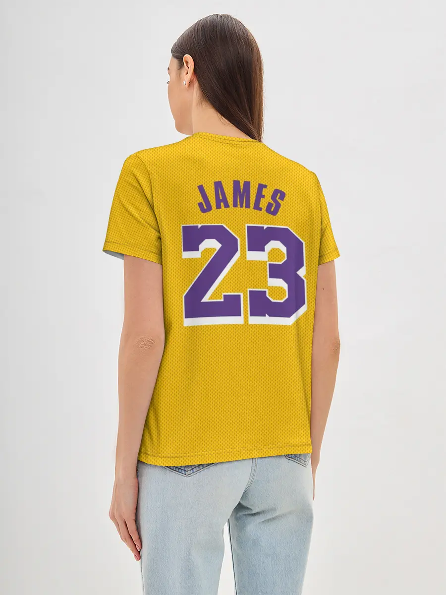 Женская базовая футболка / James 18-19 LA Lakers home