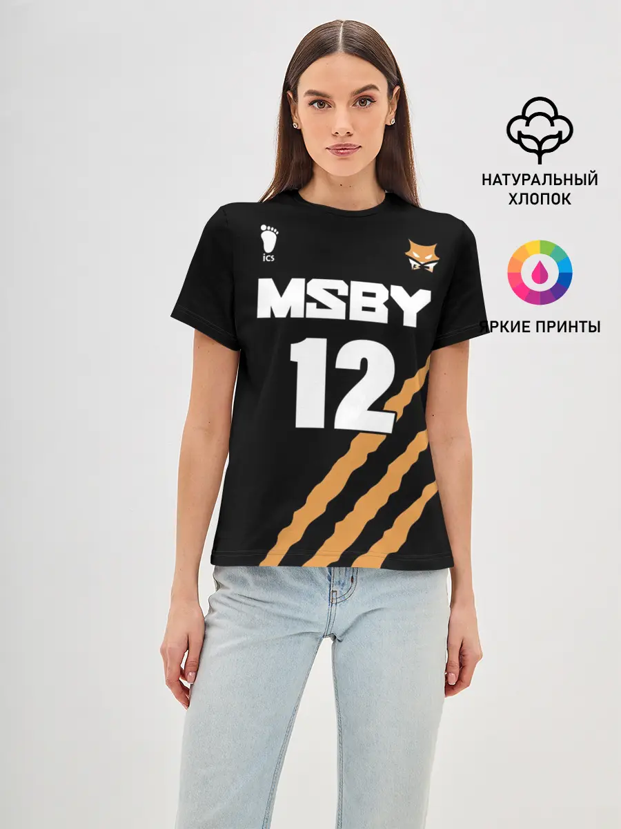 Женская базовая футболка / 12 | MSBY | BLACK JACKALS