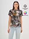 Женская базовая футболка / Dimitrescu stikers style 2