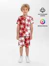 Детская пижама с шортами / Новогодние Снежинки 2022
