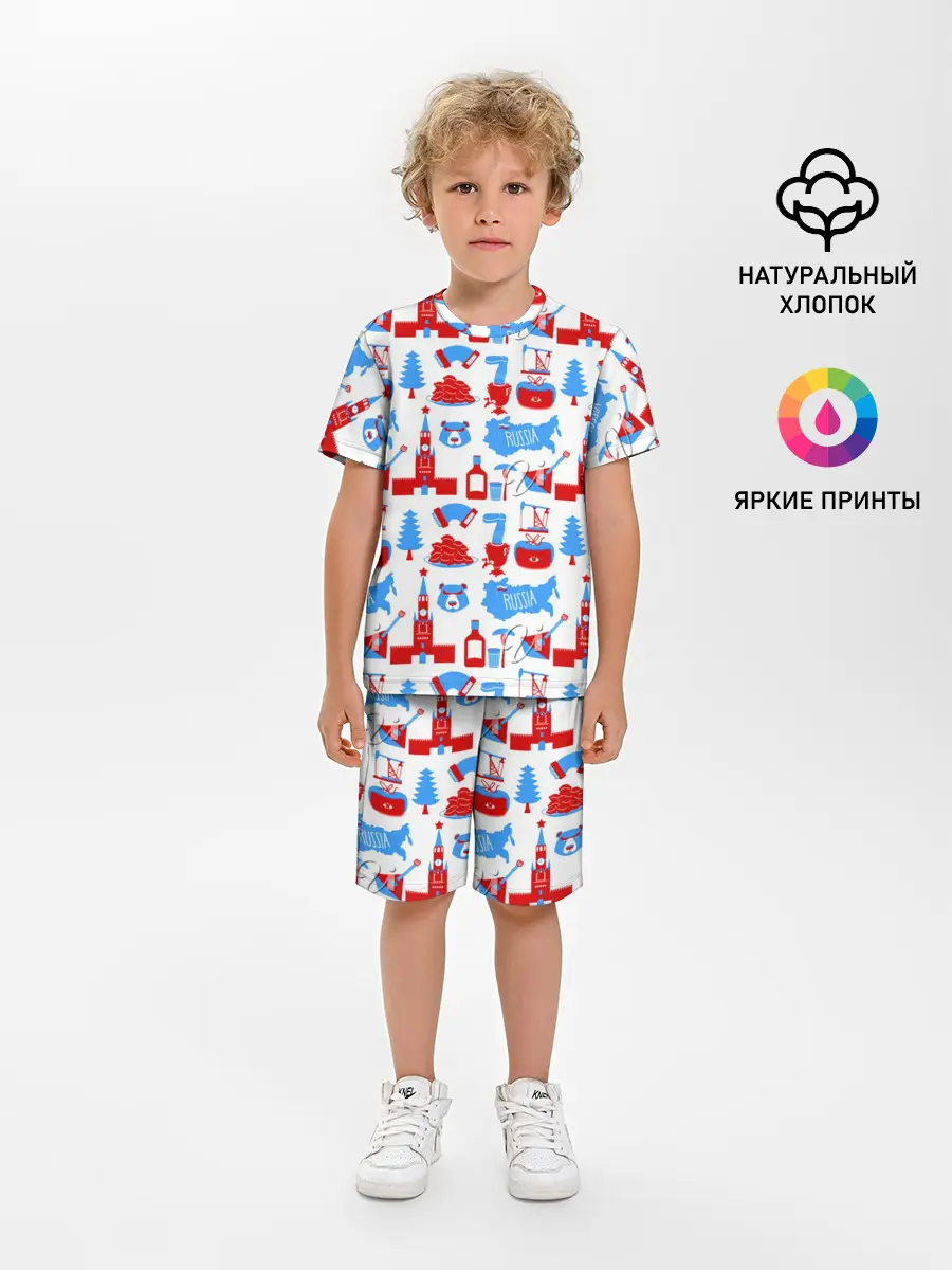 Детская пижама с шортами / РОССИЯ УЗОР
