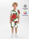 Детская пижама с шортами / Большие розы