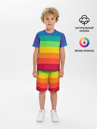 Детская пижама с шортами / Радуга | Rainbow