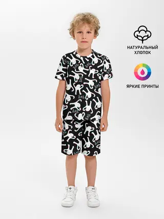 Детская пижама с шортами / ЪУЪ СЪУКА ГЛИТЧ
