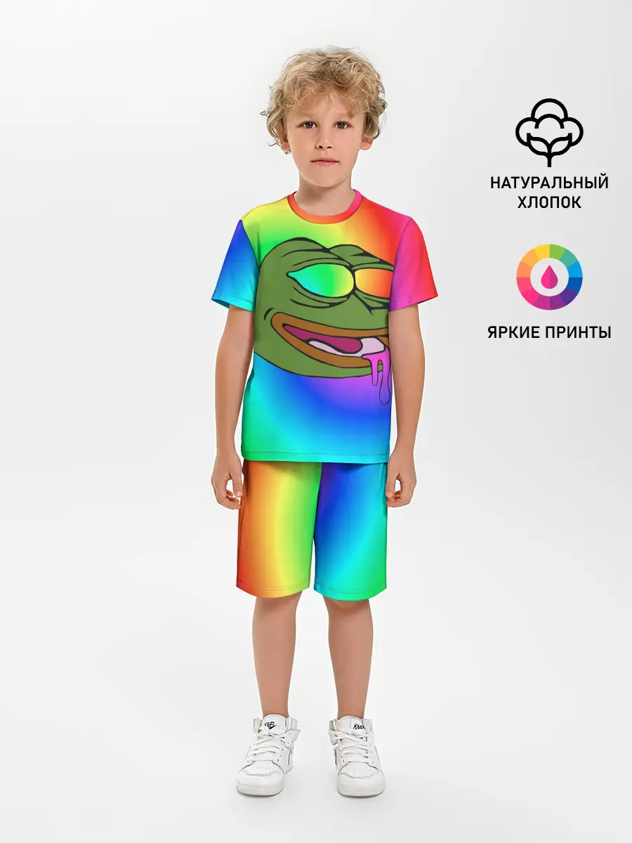 Детская пижама с шортами / Pepe rainbow