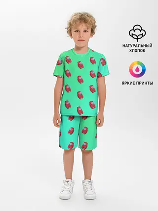 Детская пижама с шортами / Among us