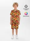 Детская пижама с шортами / Осенние листья