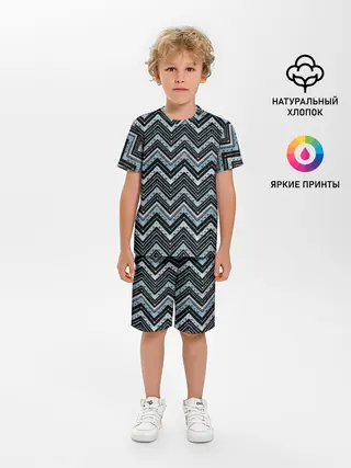Детская пижама с шортами / Узоры