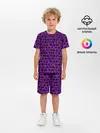 Детская пижама с шортами / Неоновые коты