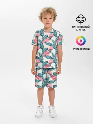 Детская пижама с шортами / Ретро арт