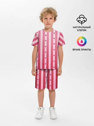 Детская пижама с шортами / Валентинова нежность