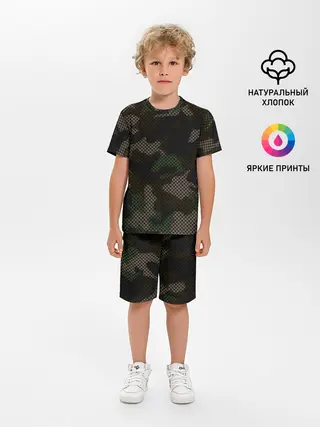 Детская пижама с шортами / КАМУФЛЯЖ