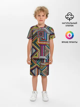 Детская пижама с шортами / Этнический орнамент