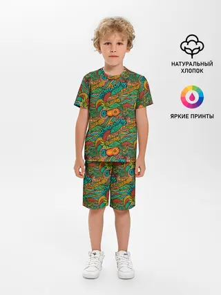 Детская пижама с шортами / Floral Ornament