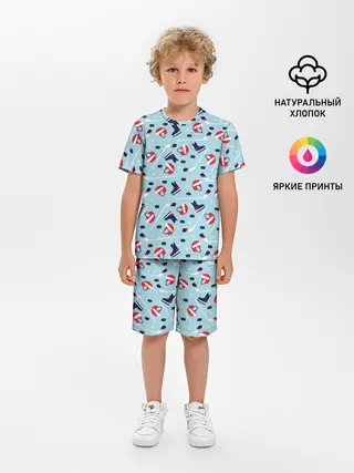 Детская пижама с шортами / Hockey Pattern