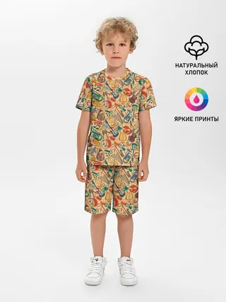 Детская пижама с шортами / Музыка