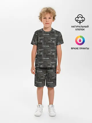 Детская пижама с шортами / Gotham City pattern