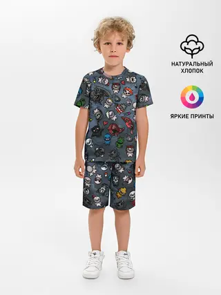 Детская пижама с шортами / Узор Исаака