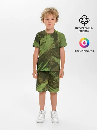 Детская пижама с шортами / КАМУФЛЯЖ BROWN