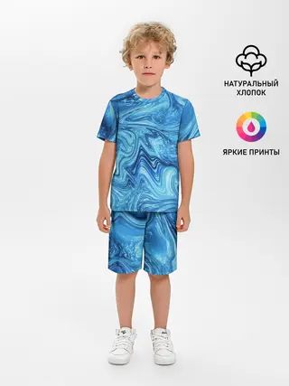 Детская пижама с шортами / Водоворот