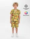 Детская пижама с шортами / Яркие осенние листья