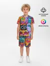 Детская пижама с шортами / КОТЯТА ЖИВОПИСЬ