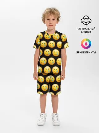Детская пижама с шортами / New Emoji