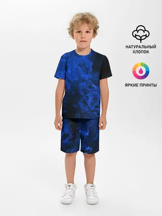Детская пижама с шортами / Blue Fire