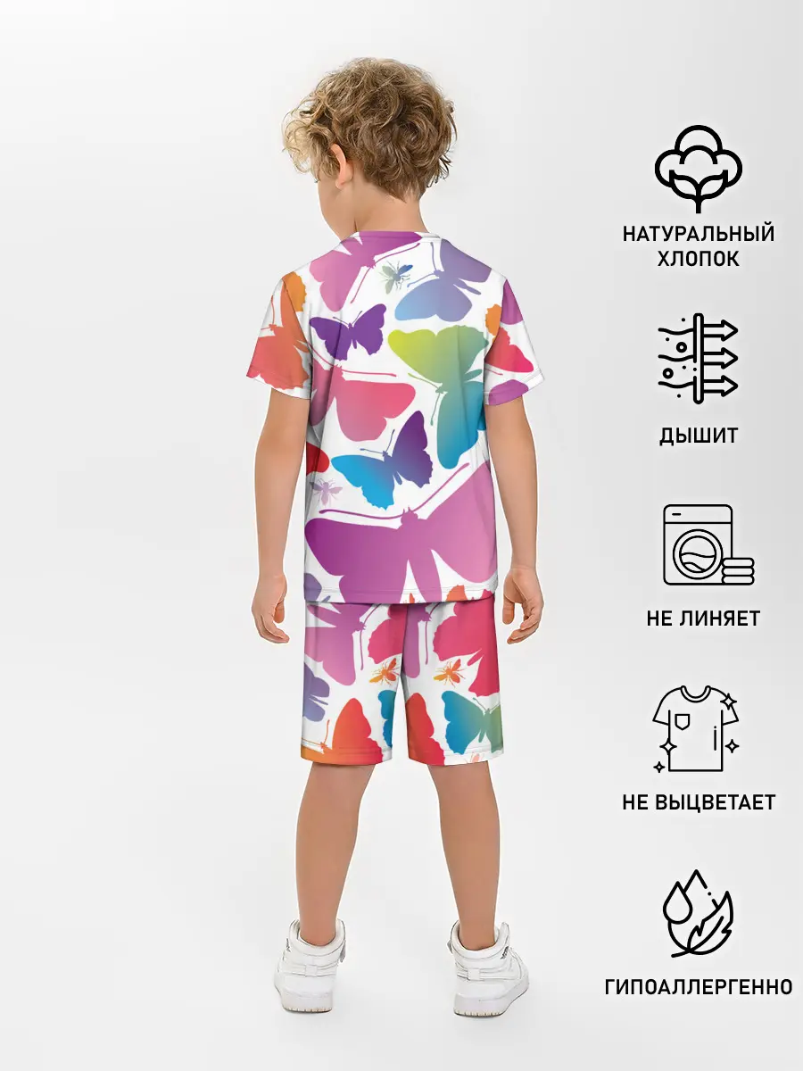 Детская пижама с шортами / БАБОЧКИ ПАТТЕРН | BUTTERFLY PATTERN