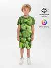 Детская пижама с шортами / Неоновый базилик