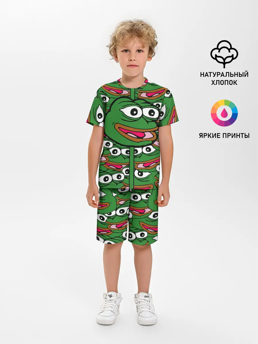 Детская пижама с шортами / Good / Sad frog