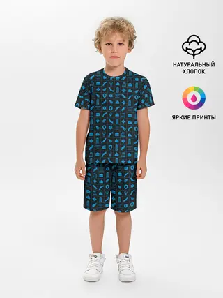 Детская пижама с шортами / Batman pattern