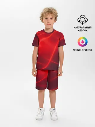 Детская пижама с шортами / Плавные Линии