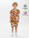 Детская пижама с шортами / Грозный кот